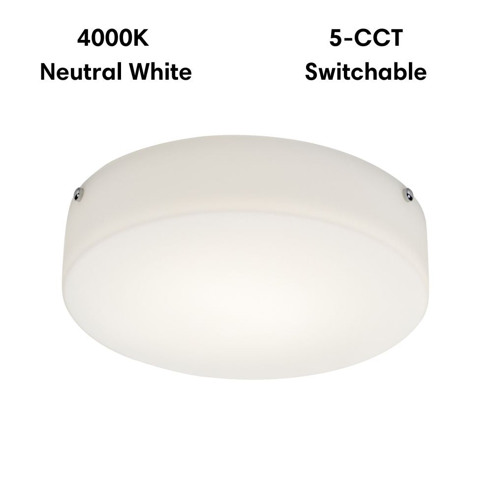 Lummax LM-108-40 - 24W LED 5-CCT Dimmable Round 37cm Satin Opal Glass Ceiling Light IP20-Lummax-Ozlighting.com.au