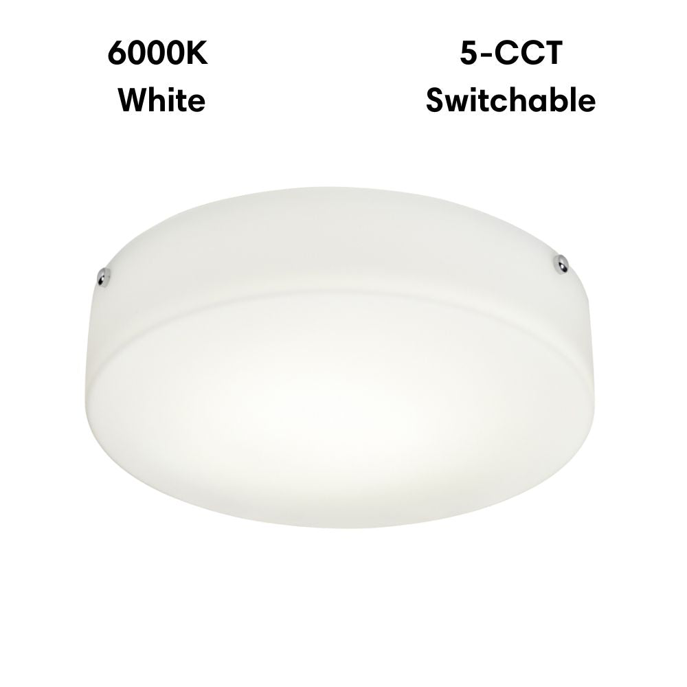 Lummax LM-108-40 - 24W LED 5-CCT Dimmable Round 37cm Satin Opal Glass Ceiling Light IP20-Lummax-Ozlighting.com.au