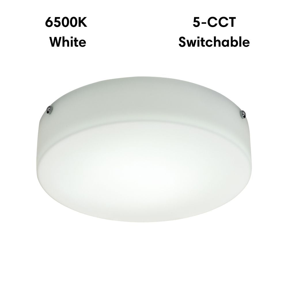 Lummax LM-108-40 - 24W LED 5-CCT Dimmable Round 37cm Satin Opal Glass Ceiling Light IP20-Lummax-Ozlighting.com.au