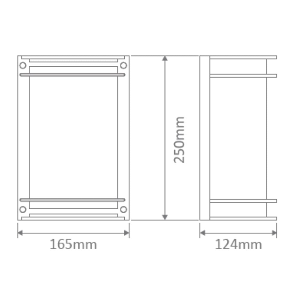 Lummax LM-2004 - Cylindrical Exterior Bunker Ceiling/Wall Light With Plain Open Fascia IP44-Lummax-Ozlighting.com.au