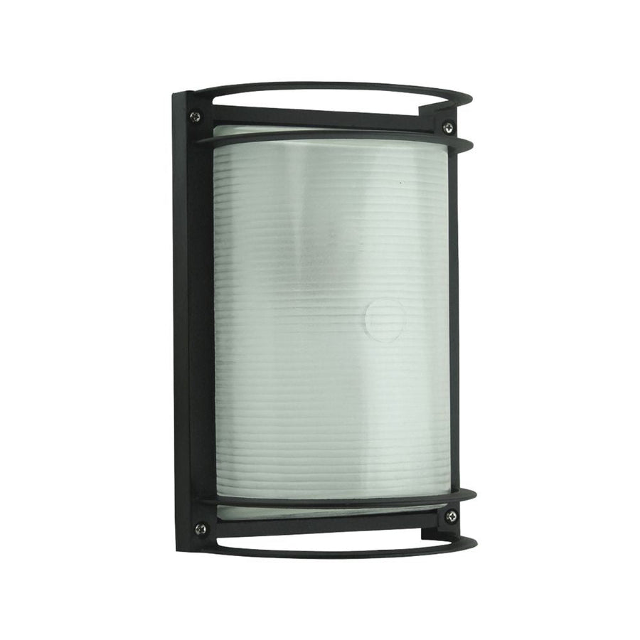 Lummax LM-2004 - Cylindrical Exterior Bunker Ceiling/Wall Light With Plain Open Fascia IP44-Lummax-Ozlighting.com.au