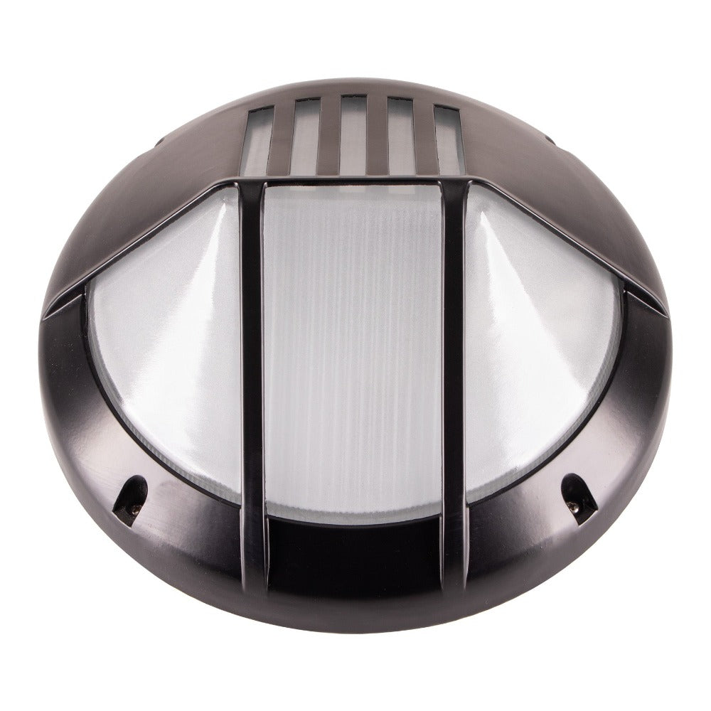 Lummax LM-5003 - Round 284mm Exterior Bunker Wall Light With Eyelid Fascia IP54-Lummax-Ozlighting.com.au