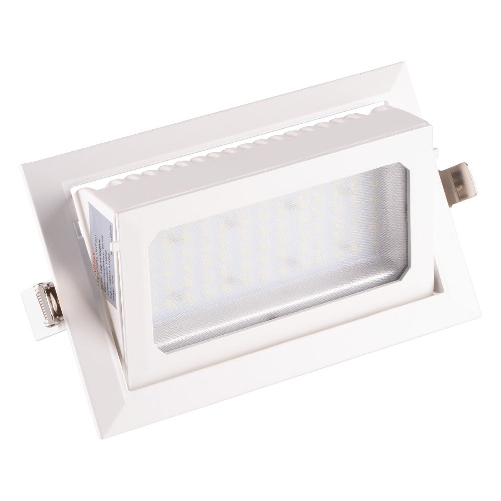 Lummax SF3040 - 40W LED Shop Fitter Adjustable Shop Lighter Downlight IP20 White-Lummax-Ozlighting.com.au