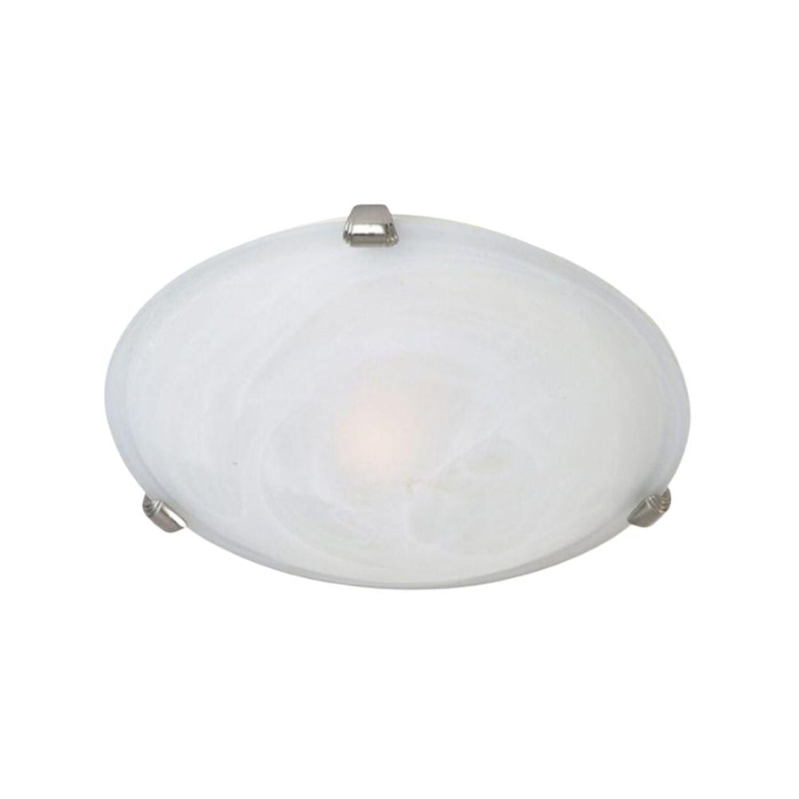 Mercator ASTRO - 1 Light 30cm Alabaster Glass Oyster Ceiling Light IP20-Mercator-Ozlighting.com.au