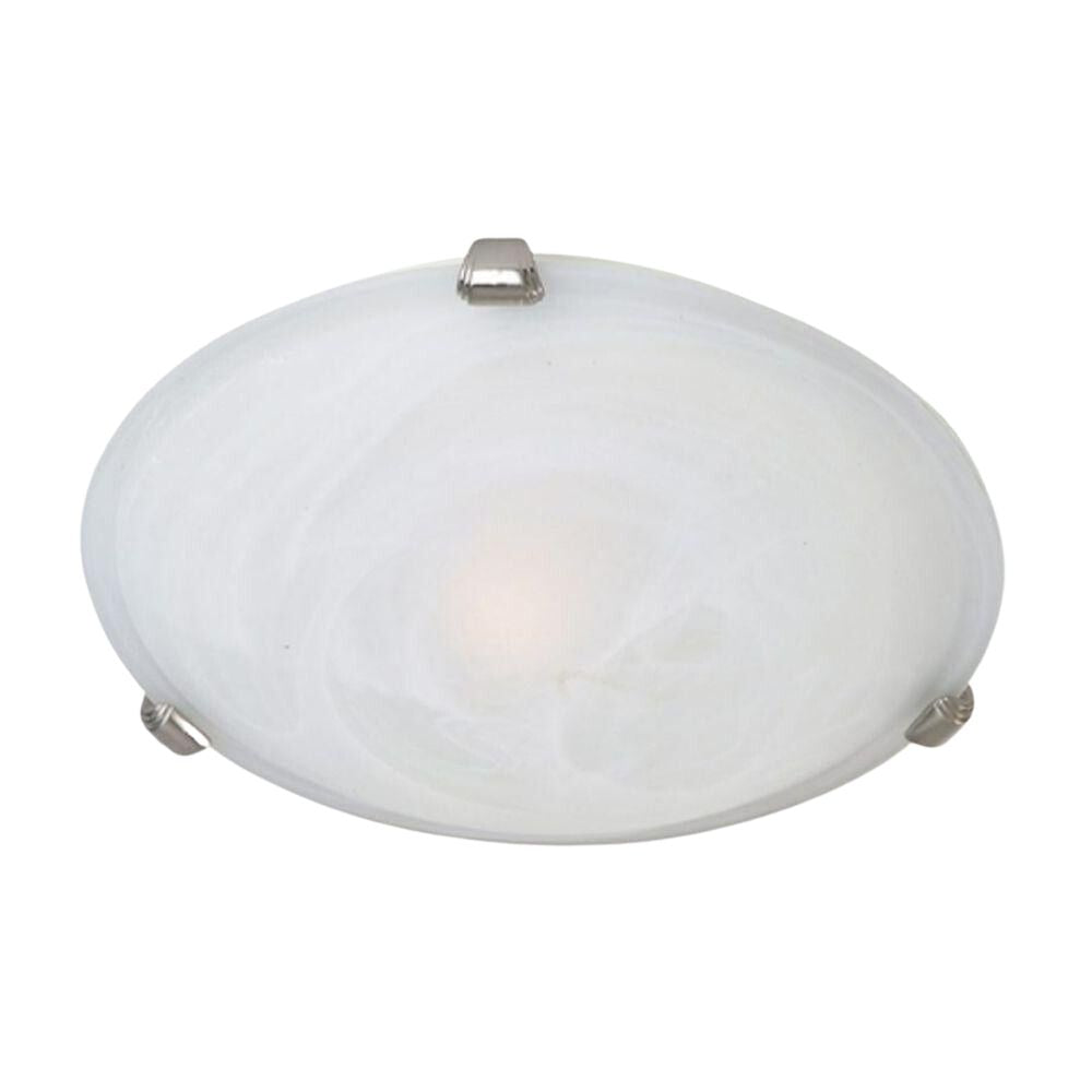 Mercator ASTRO - 2 Light 40cm Alabaster Glass Oyster Ceiling Light IP20-Mercator-Ozlighting.com.au