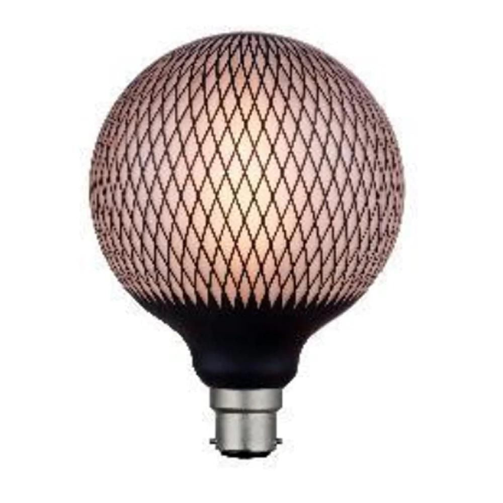 Mercator MAGICIAN - 4W Black Net LED Decorative Globe - E27 / B22-Mercator-Ozlighting.com.au