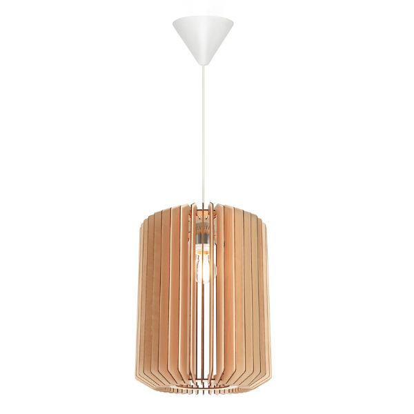 Nordlux ASTI - 1 Light Slatted Wood Pendant-Nordlux-Ozlighting.com.au