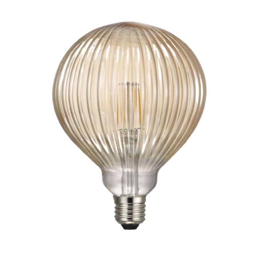 Nordlux AVRA-LS-G125 - 1.5W LED G125 Spherical Decorative Filament Line Stripes Globe 2200K - E27-Nordlux-Ozlighting.com.au