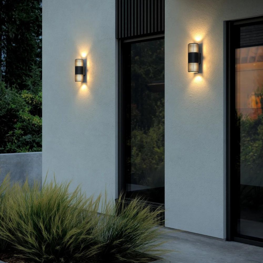 Nordlux Aludra Double Wall Light - Seaside Black-Nordlux-Ozlighting.com.au