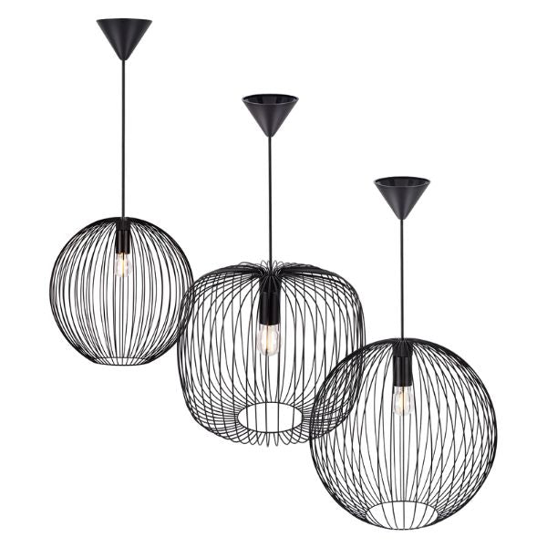 Nordlux BERONI - 1 Light Minimalist Cage Pendant-Nordlux-Ozlighting.com.au