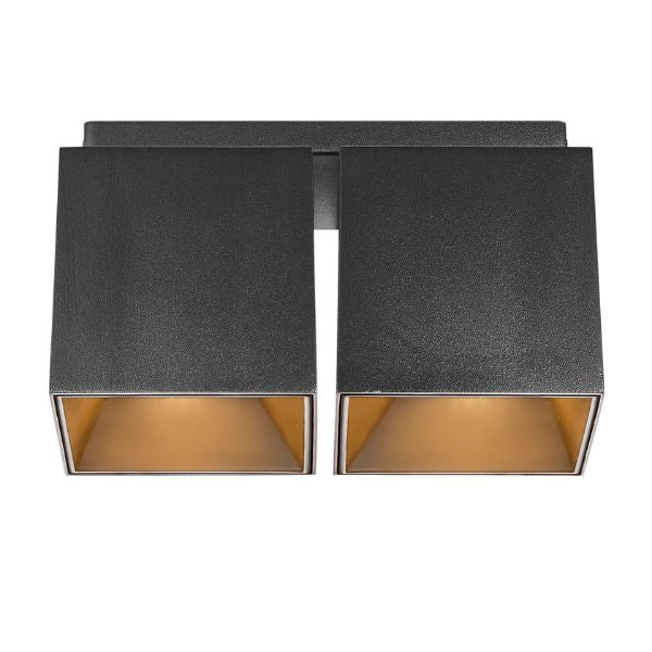 Nordlux ETHAN - 2-Spot Square Aluminium Surface-Mounted Downlight-Nordlux-Ozlighting.com.au