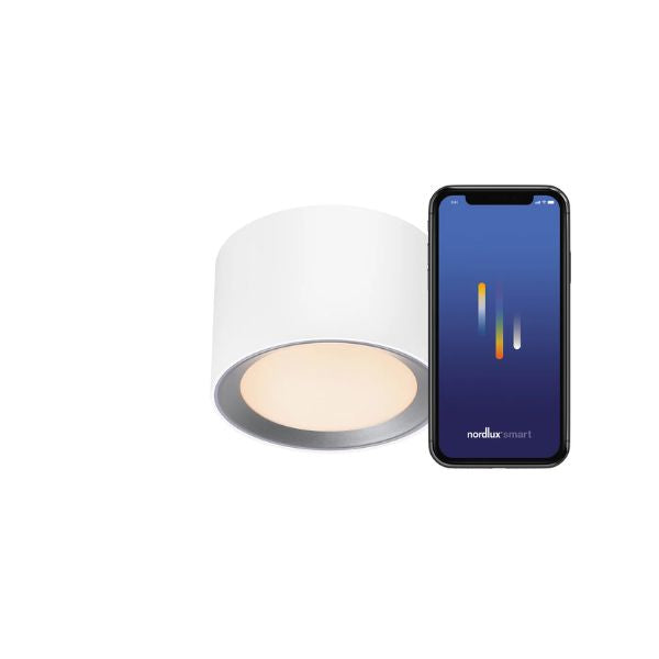 Nordlux LANDON - 8W LED Smart Surface Mounted Downlight IP44-Nordlux-Ozlighting.com.au