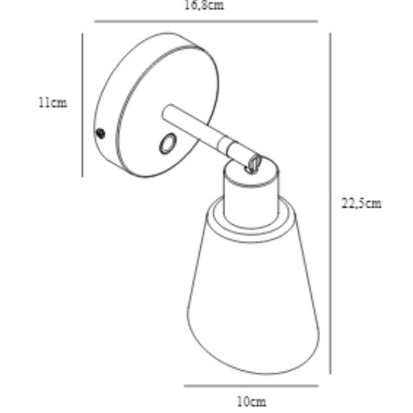 Nordlux MOLLI - Minimalist Metal & Glass Wall Light-Nordlux-Ozlighting.com.au