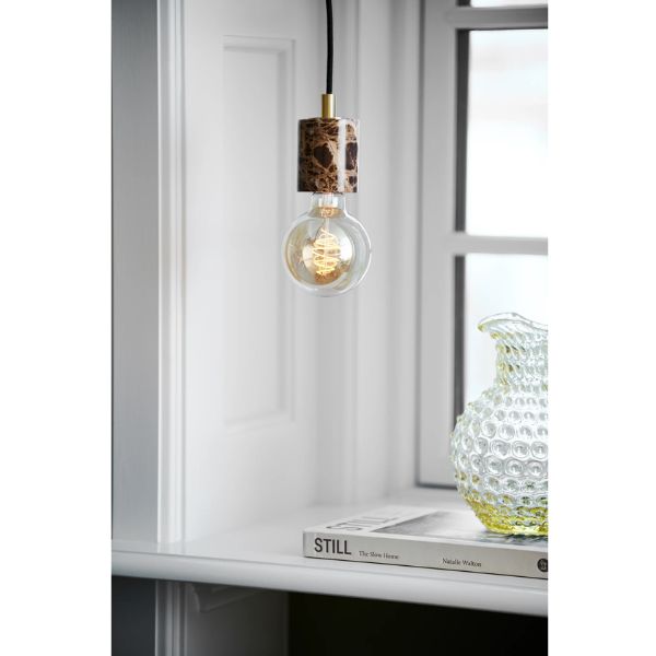 Nordlux SIV - 1 Light Marble Suspension Cable Pendant Light-Nordlux-Ozlighting.com.au