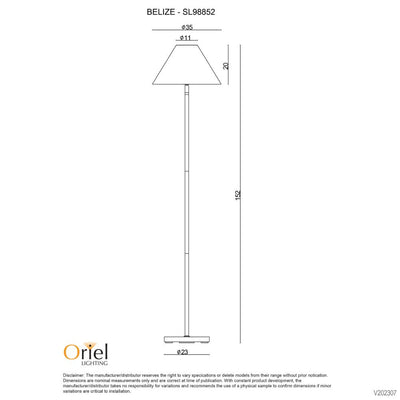 Oriel BELIZE - Rattan Floor Lamp-Oriel Lighting-Ozlighting.com.au