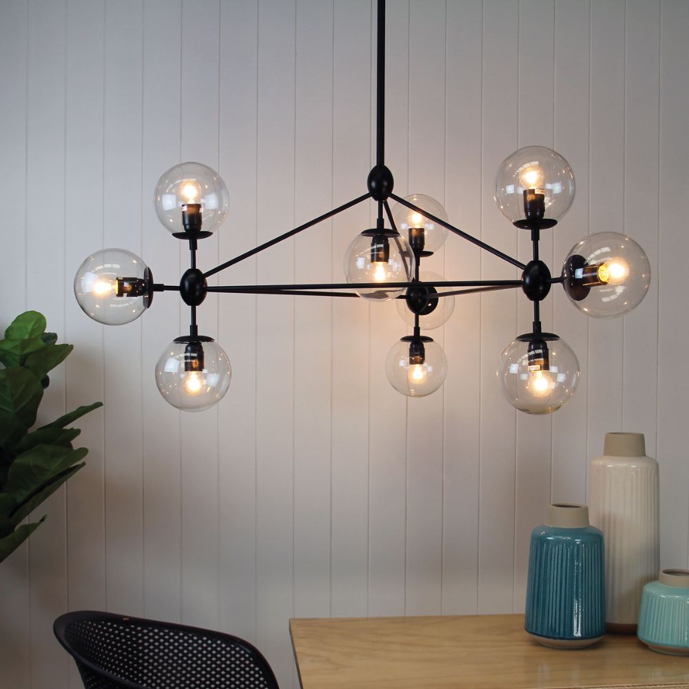 Oriel BROCKTON - 10 Light Pendant-Oriel Lighting-Ozlighting.com.au