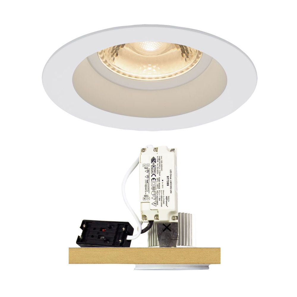 Oriel COAST - 6W LED Single Colour Deep face Downlight - 3000K-Oriel Lighting-Ozlighting.com.au