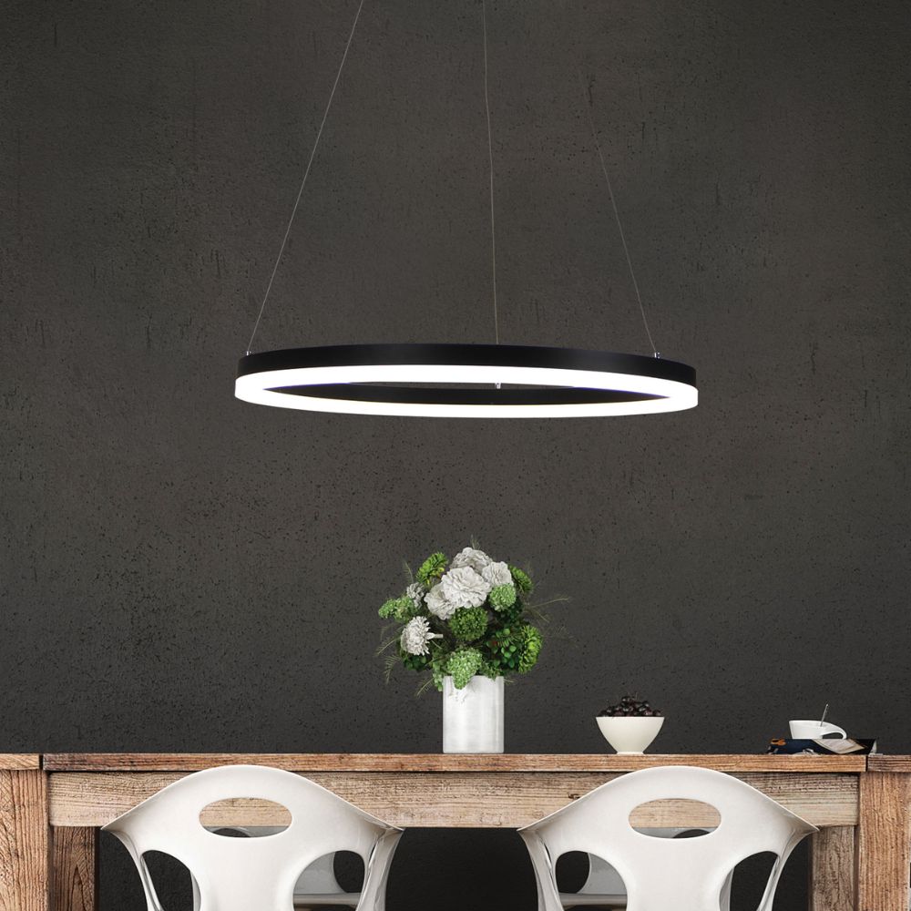 Oriel CRONUS - 1 Light Halo Pendant-Oriel Lighting-Ozlighting.com.au