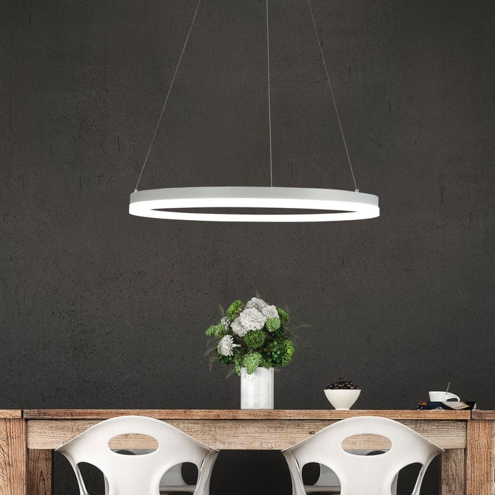 Oriel CRONUS - 1 Light Halo Pendant-Oriel Lighting-Ozlighting.com.au