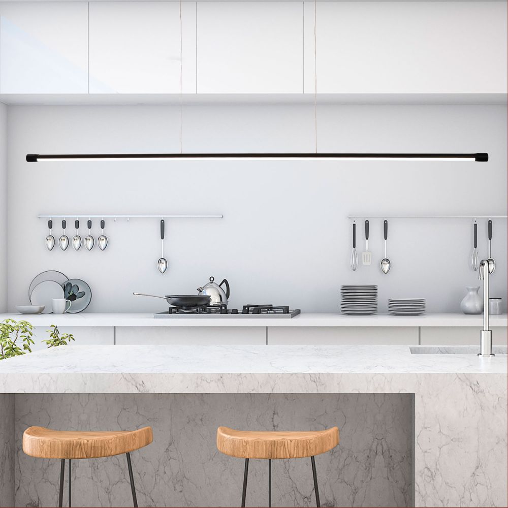 Oriel EDGE - 1 Light Slimiline LED Pendant-Oriel Lighting-Ozlighting.com.au