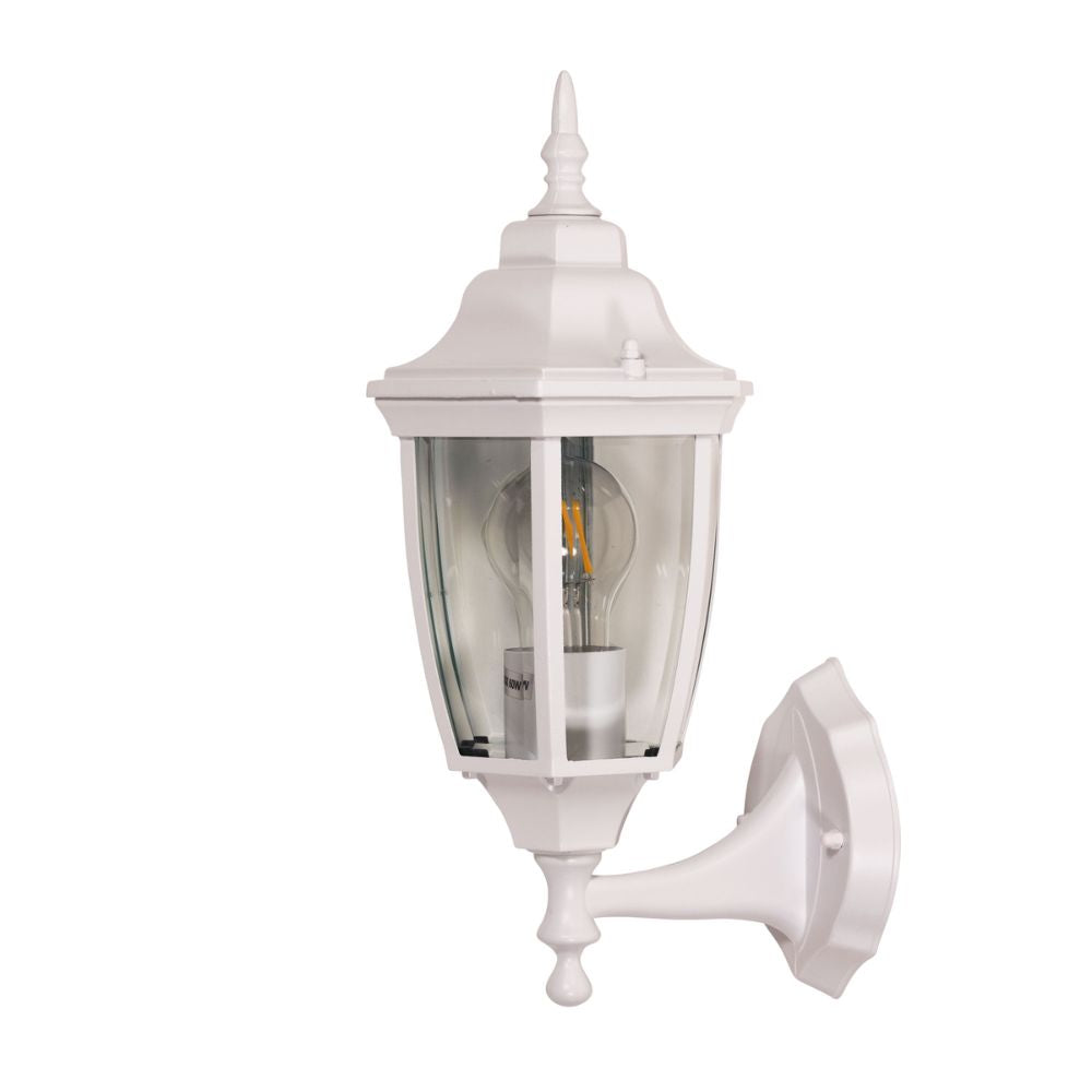 Oriel HIGHGATE - 25W White Outdoor Wall Light-Oriel Lighting-Ozlighting.com.au