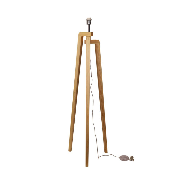 Oriel LUND - Scandi Timber Tripod Lamp Base-Oriel Lighting-Ozlighting.com.au