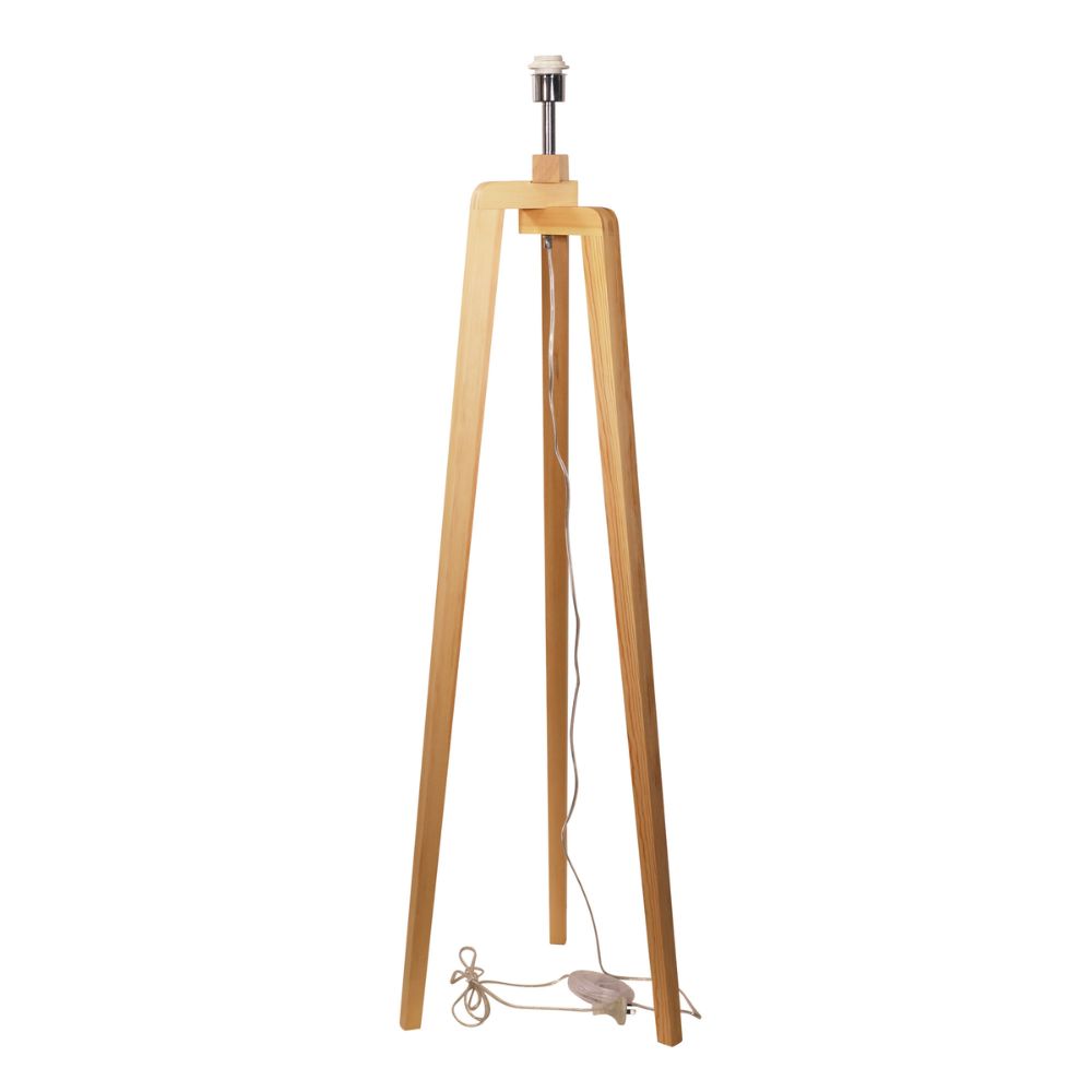 Oriel LUND - Scandi Timber Tripod Lamp Base-Oriel Lighting-Ozlighting.com.au