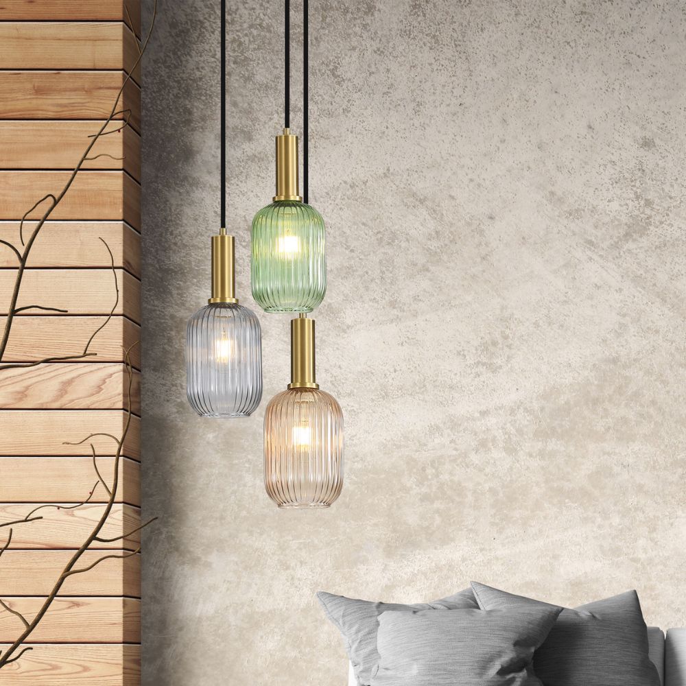 Oriel LUXE - 3 Light Pendant-Oriel Lighting-Ozlighting.com.au