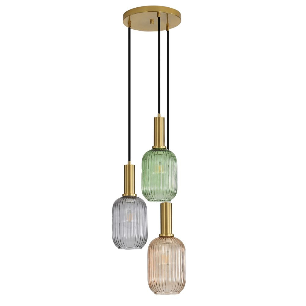 Oriel LUXE - 3 Light Pendant-Oriel Lighting-Ozlighting.com.au