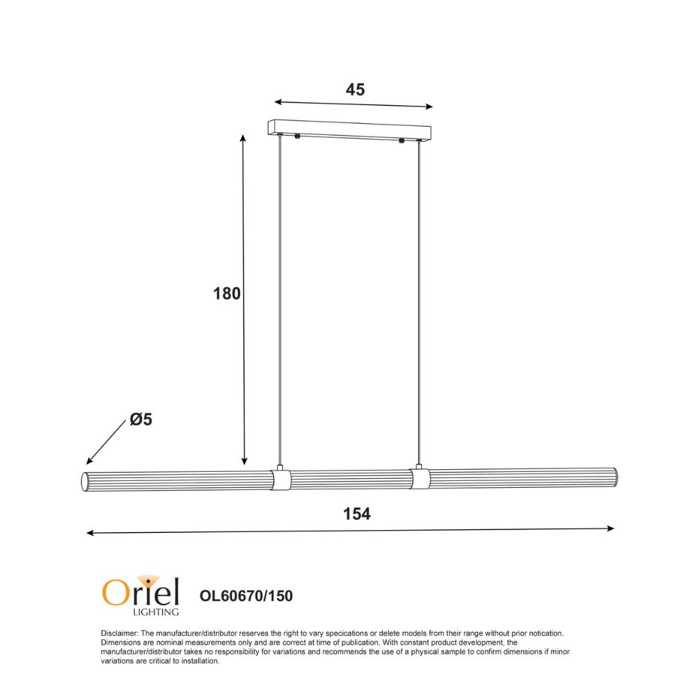 Oriel MAXWELL - 1 Light Pendant-Oriel Lighting-Ozlighting.com.au