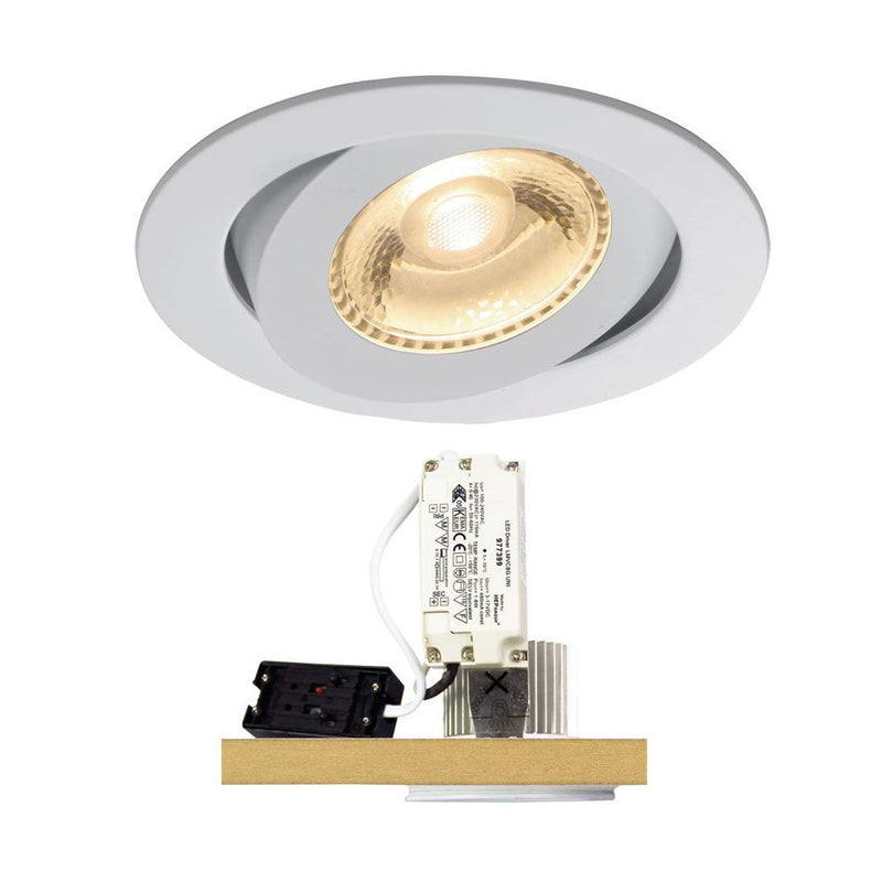 Oriel NEMO - 6W Adjustable LED Recessed Downlight-Oriel Lighting-Ozlighting.com.au