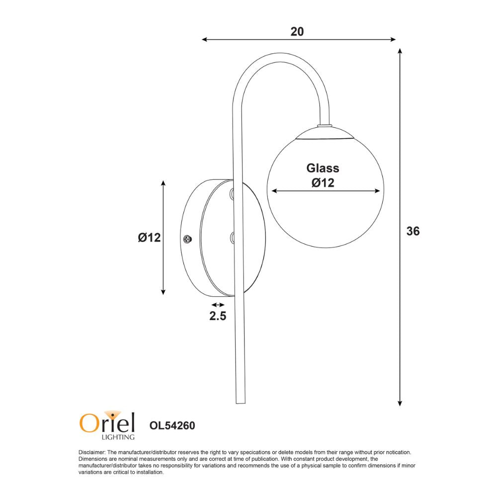 Oriel NOXE - 4W Wall Light-Oriel Lighting-Ozlighting.com.au