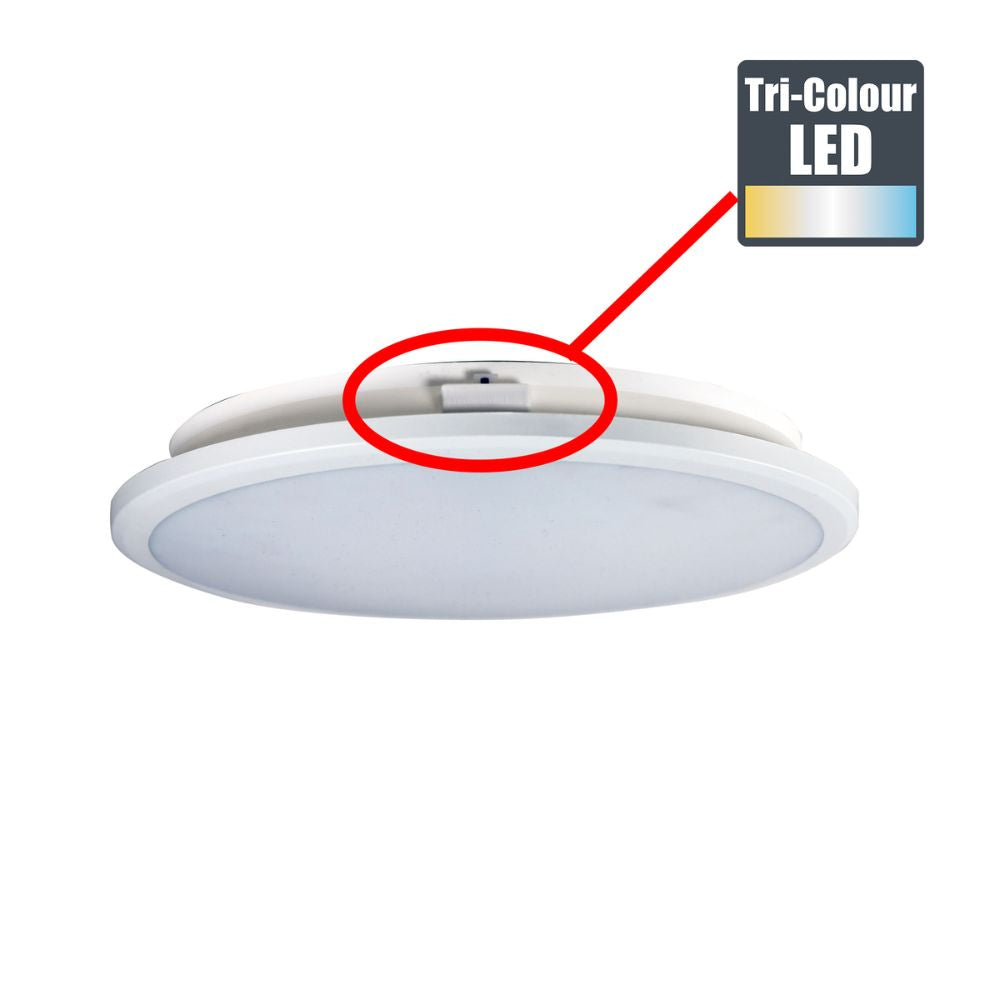 Oriel OMAR.30 - 24W TriColour LED Ceiling Light-Oriel Lighting-Ozlighting.com.au