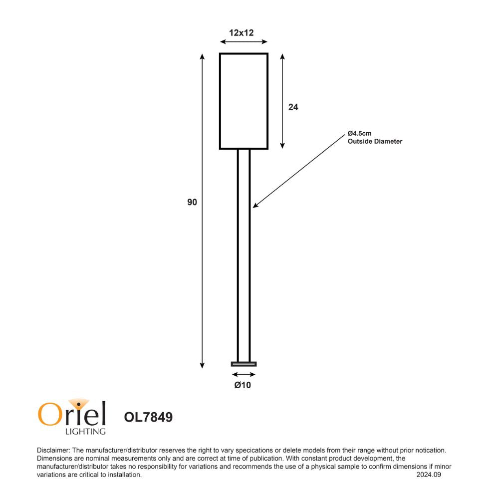 Oriel PANDORA - 25W Bollard Light-Oriel Lighting-Ozlighting.com.au