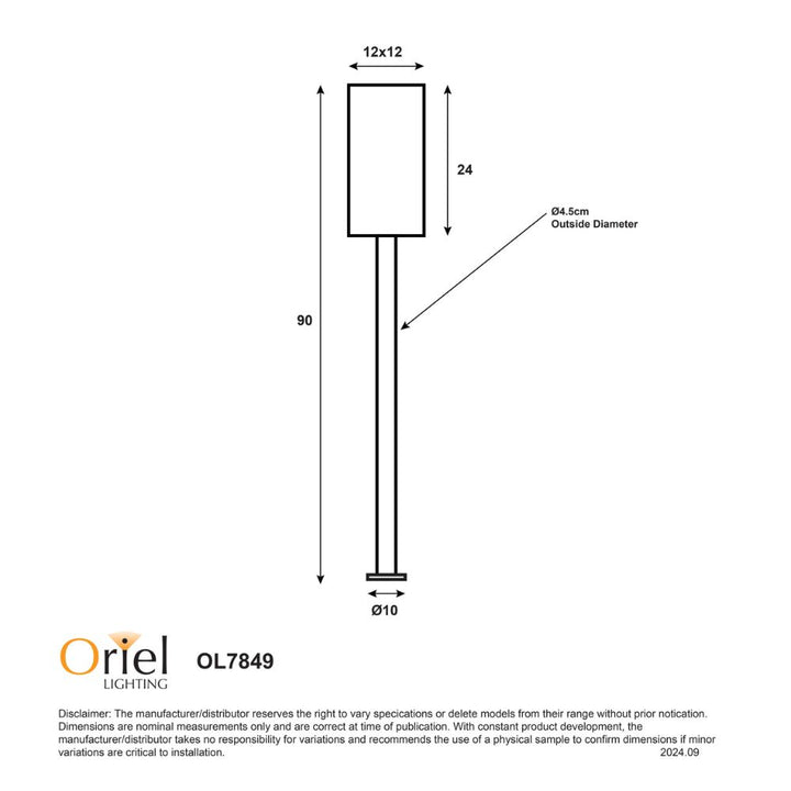 Oriel PANDORA - 25W Bollard Light-Oriel Lighting-Ozlighting.com.au