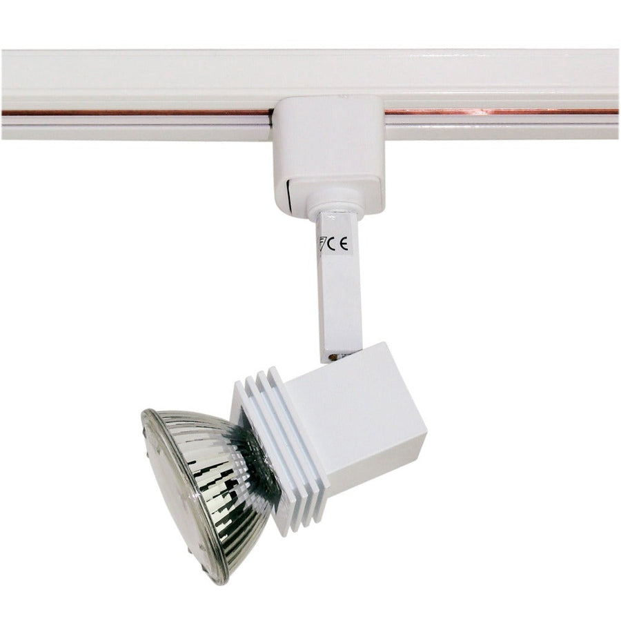 Oriel STING - GU10 Large Single Circuit Adjustable Track Mounted Head Spot Light White-Oriel Lighting-Ozlighting.com.au