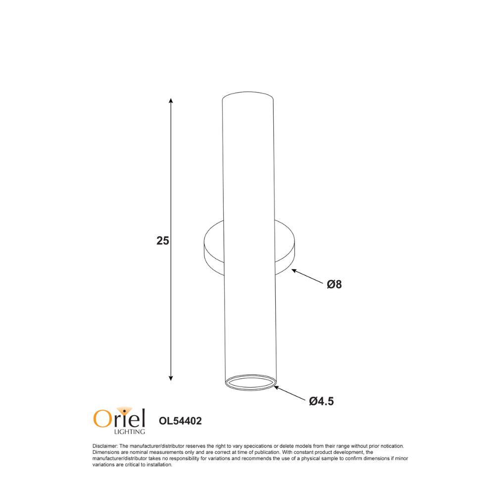 Oriel TOLI - 25W Twin Wall Light-Oriel Lighting-Ozlighting.com.au