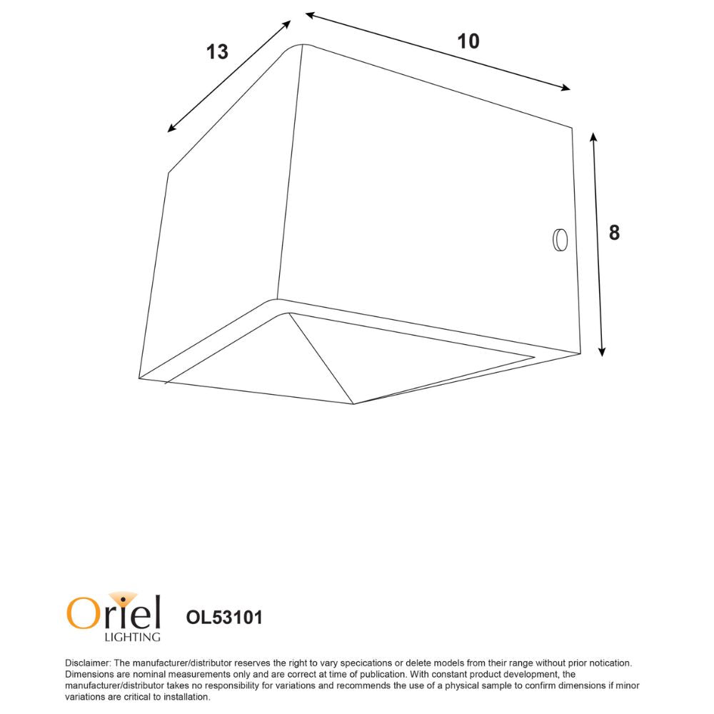 Oriel VIDAR - 3W Wall Light-Oriel Lighting-Ozlighting.com.au