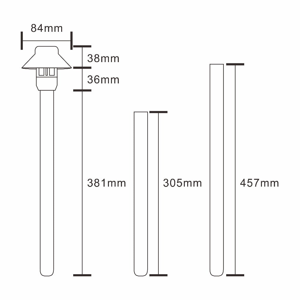 Pro Light Club PPL1301 - 3.5W LED G4 12V DC Exterior Small Hooded Spike Path Light IP65 Aluminium - DRIVER REQUIRED-Pro Light Club-Ozlighting.com.au