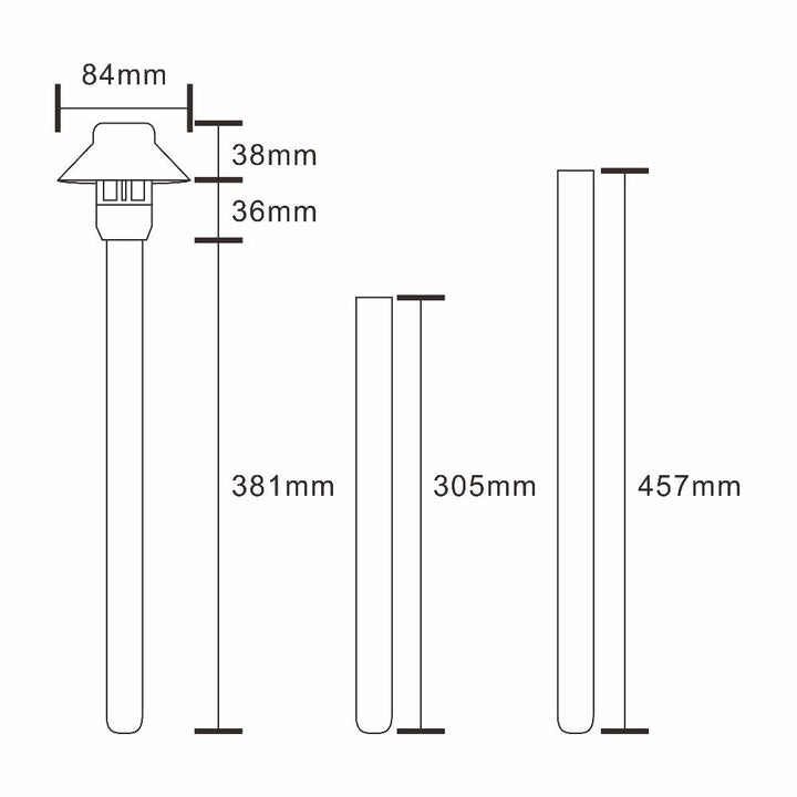 Pro Light Club PPL1301 - 3.5W LED G4 12V DC Exterior Small Hooded Spike Path Light IP65 Aluminium - DRIVER REQUIRED-Pro Light Club-Ozlighting.com.au