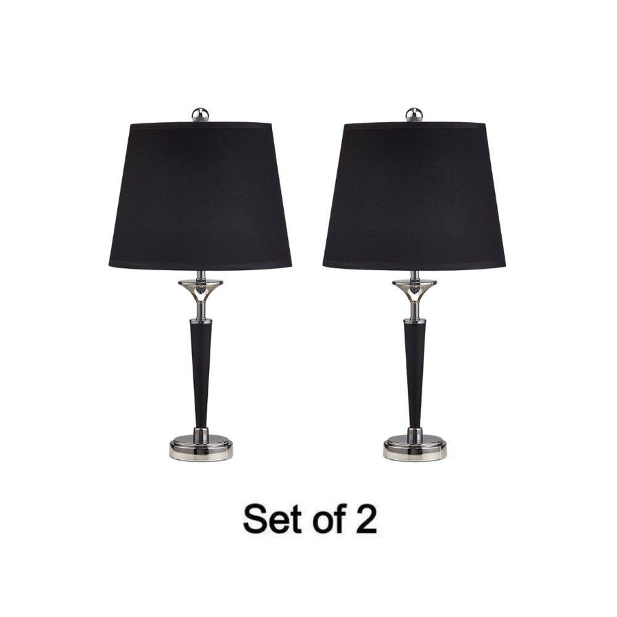 RHA LAMBERT - Black Resin And Metal Table Lamp 2pcs Package Offer-RHA-Ozlighting.com.au