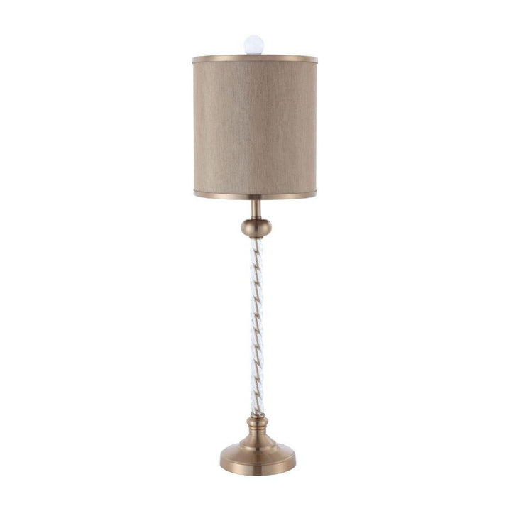 RHA SIENNA - Metal And Twisted Glass Column Table Lamp-RHA-Ozlighting.com.au