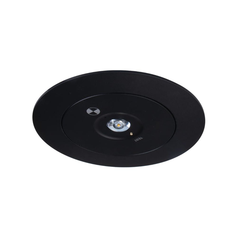 SCI SPITFIRE-D40-REC - 1.8W LED D40 Recessed Emergency Light - Black-SCI-Ozlighting.com.au