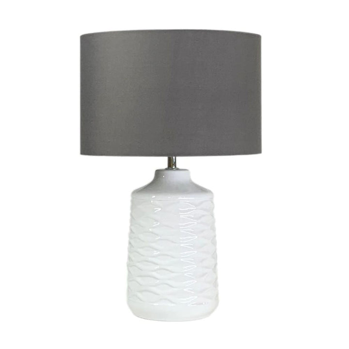 Telbix AGRA - Textured Ceramic Table Lamp-Telbix-Ozlighting.com.au