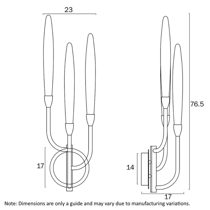 Telbix ARCHER - 3x3W Wall Light-Telbix-Ozlighting.com.au