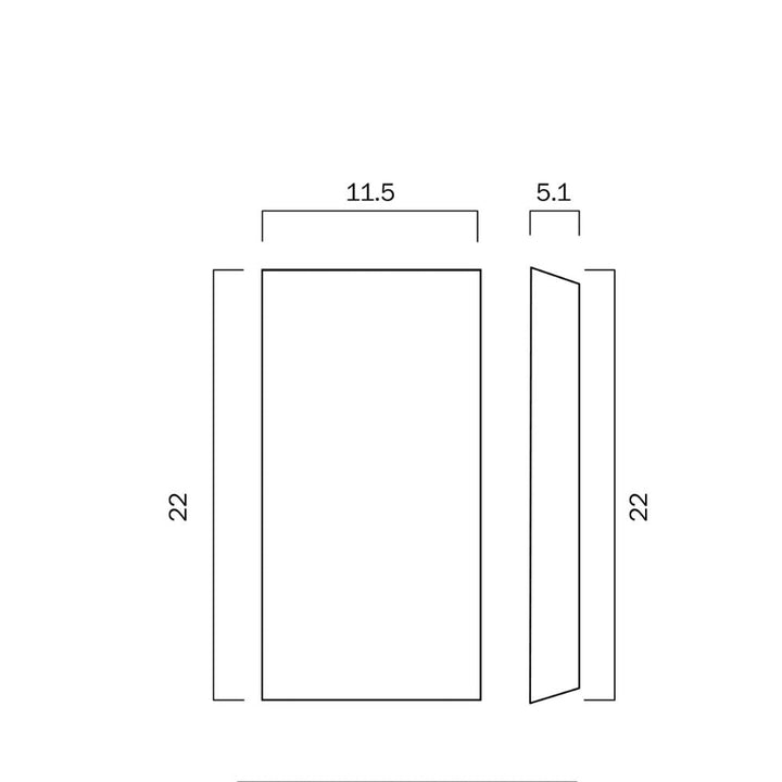 Telbix BLOC - 4W Up-Down LED Wall Light-Telbix-Ozlighting.com.au