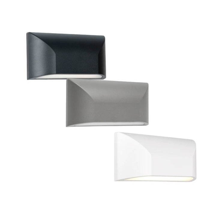 Telbix BLOC EXT - 5W LED Tri-Colour Modern Exterior Down Only Wall Light IP65-Telbix-Ozlighting.com.au