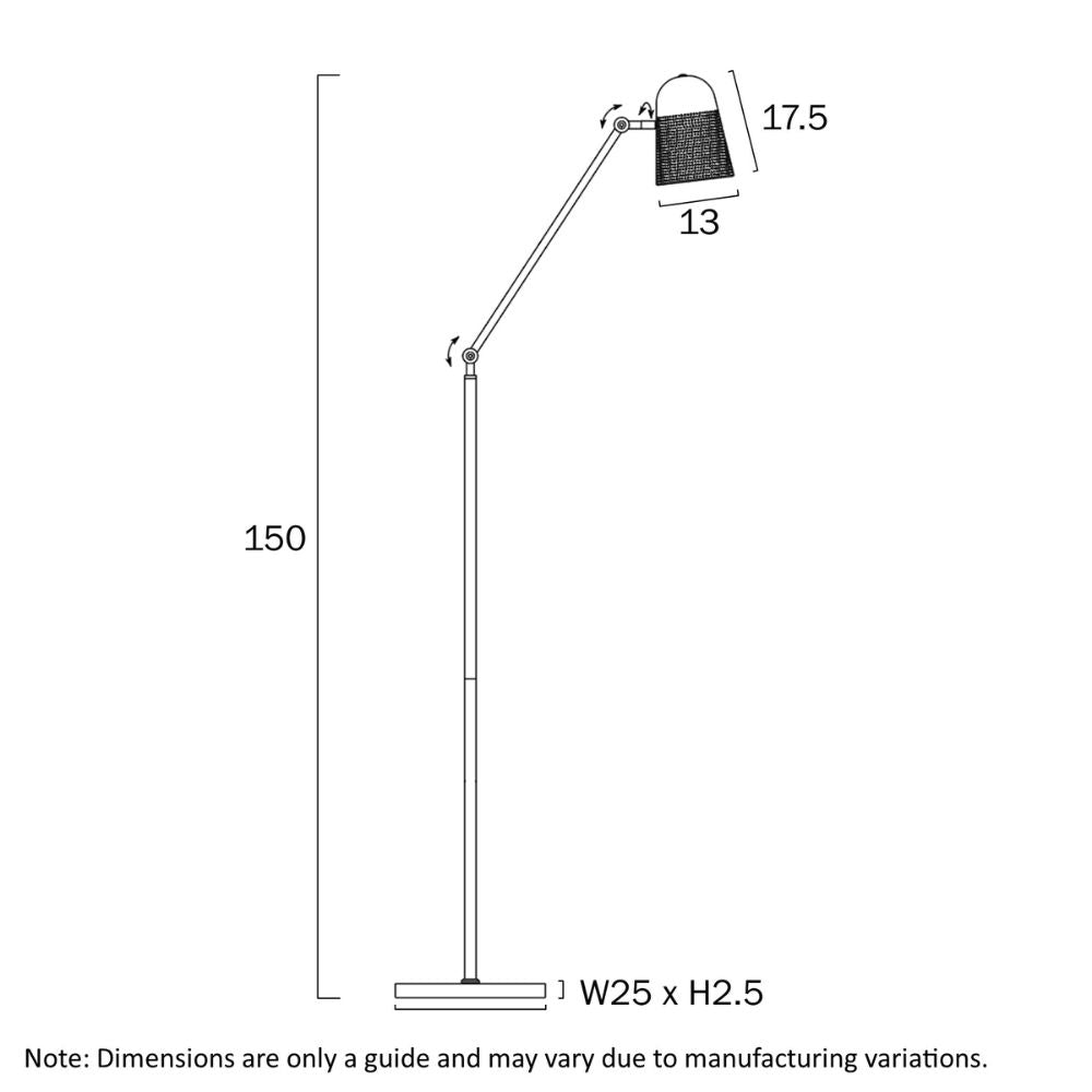 Telbix CADENA - Floor Lamp-Telbix-Ozlighting.com.au