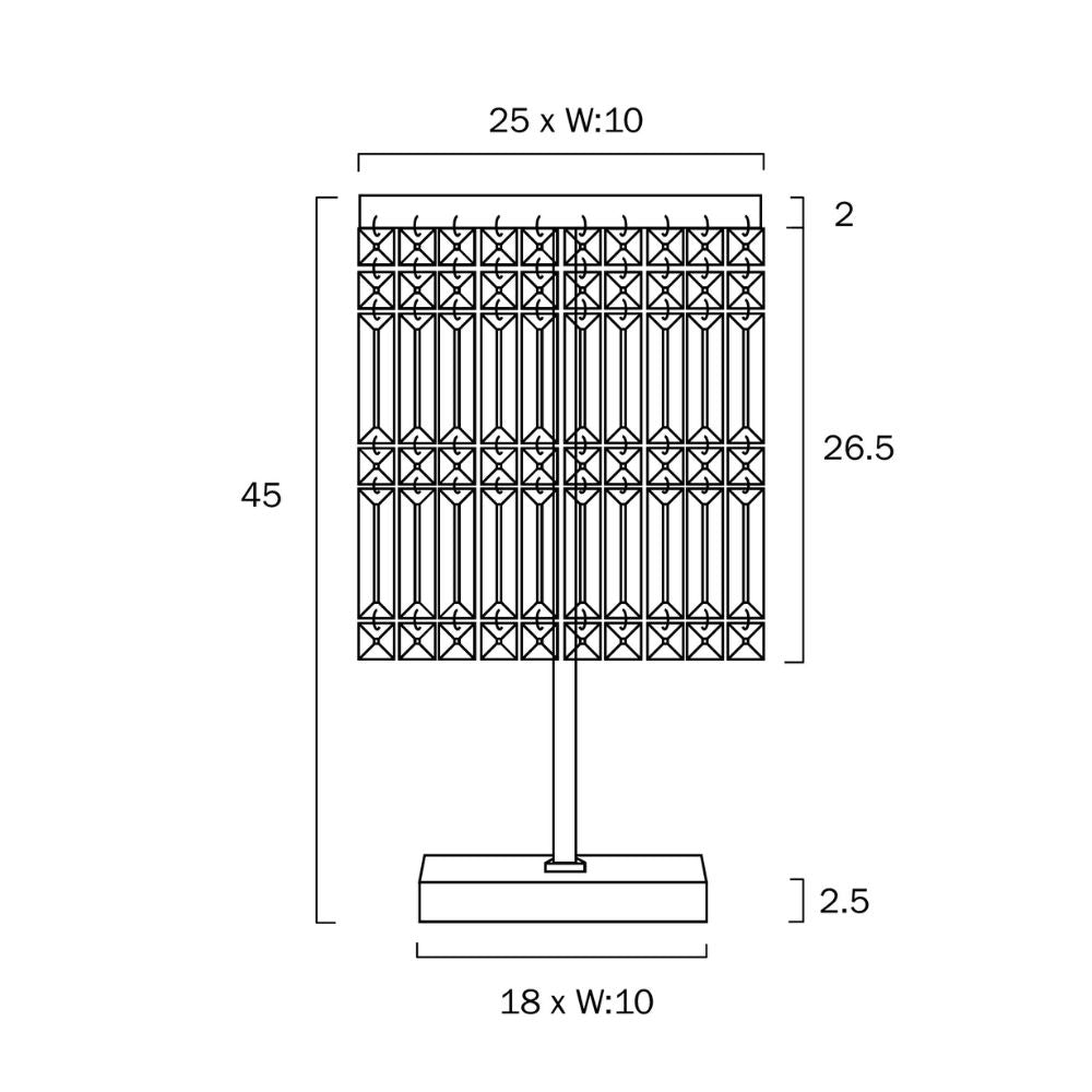 Telbix CERONE - Optik Crystal Table Lamp-Telbix-Ozlighting.com.au