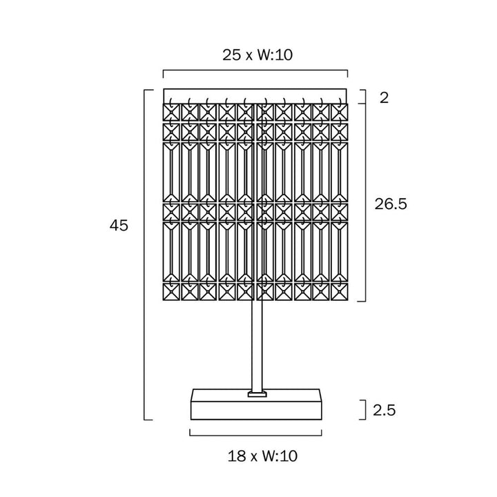 Telbix CERONE - Optik Crystal Table Lamp-Telbix-Ozlighting.com.au